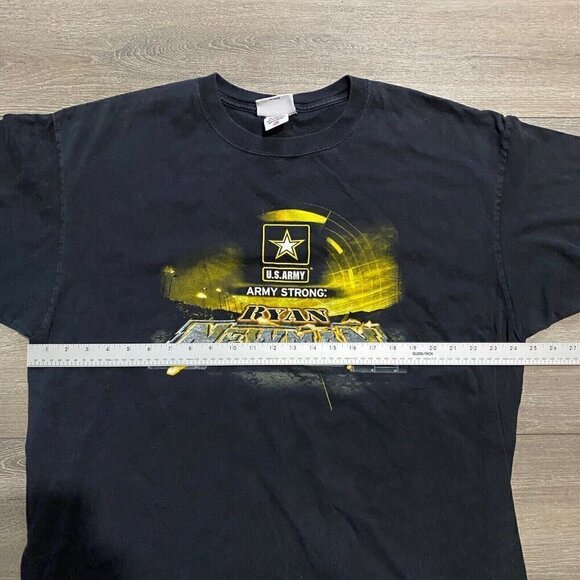 Vtg Nascar US Army Black Shirt Size XXL Ryan Newman Stewart Racing Double Sided - Picture 4 of 5